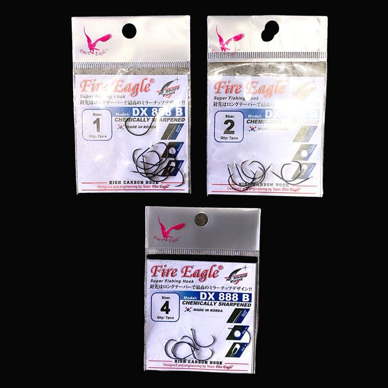 Mata Kail Pancing Udang Fire Eagle Prawn Hook DX 888 B