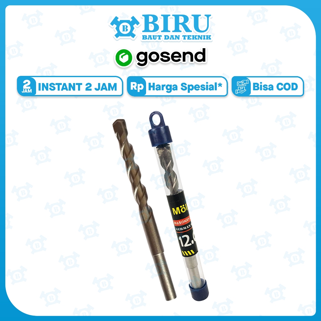 MOLLAR Mata Bor Tembok 12 mm - Mata Bor Beton 12mm