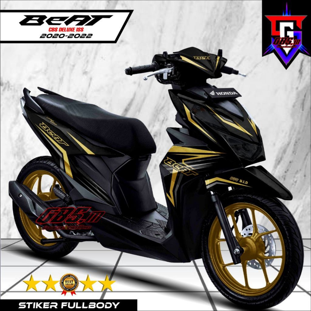 Decal Sticker Beat Deluxe 2020 2021 2022 Fullbody Sticker Beat Motor Deluxe CBS Full Body Variasi