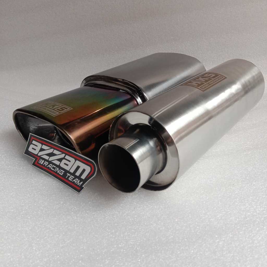 KNALPOT RACING MOBIL BENSIN DAN SOLAR NON TURBO INLET 2 INCI SUARA BASS ADEM