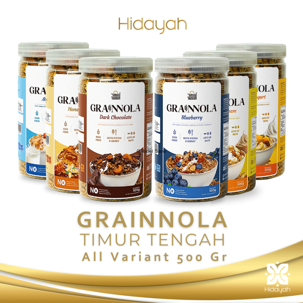 

Granola 500 Gr Timur Tengah Grainnola Sereal Sarapan Diet Sehat