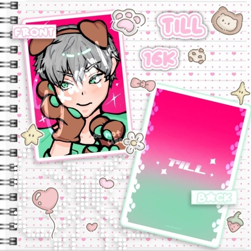 [IVANTILL] ALNST; animal themed hologram photocard