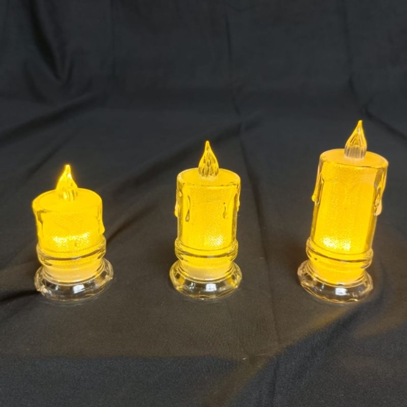 Lilin elektrik LED premium hias korea aesthetic lilin natal lilin altar lampu tidur korea model melt