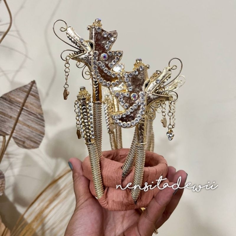 [1 SET] Klat Bahu Pengantin / Hiasan Lengan - Naga