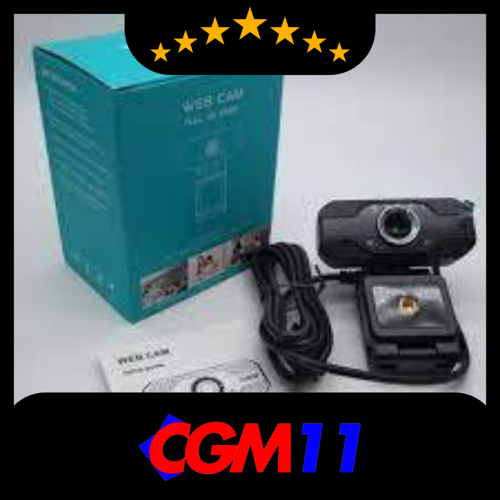 KRX Webcam Web Camera PC Full HD 1080p 2MP Skype Online -CGM11.COMPUTER