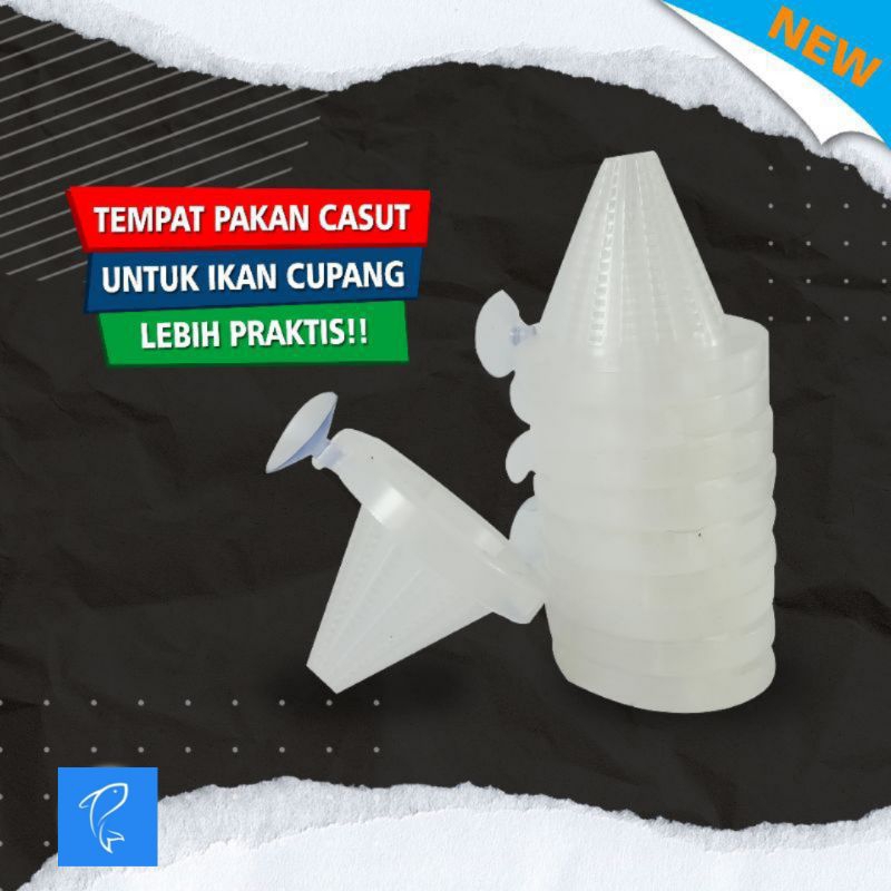 Tempat pakan Cacing sutra untuk ikan cupang Guppy molly tempat casut