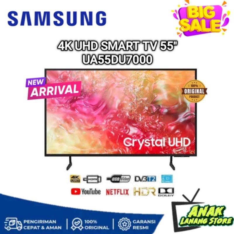SAMSUNG SMART TV 55 INCH UA55DU7000 4K UHD DIGITAL SMART TV