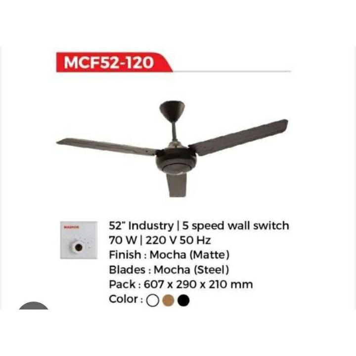 MASPION KIPAS ANGIN CEILING FAN MCF 52 120 MCF52-120 KIPAS PLAFON 52 INCI