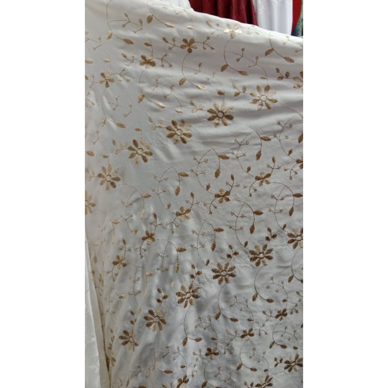 Kain Katun Bordir jepang Katun bordir murah