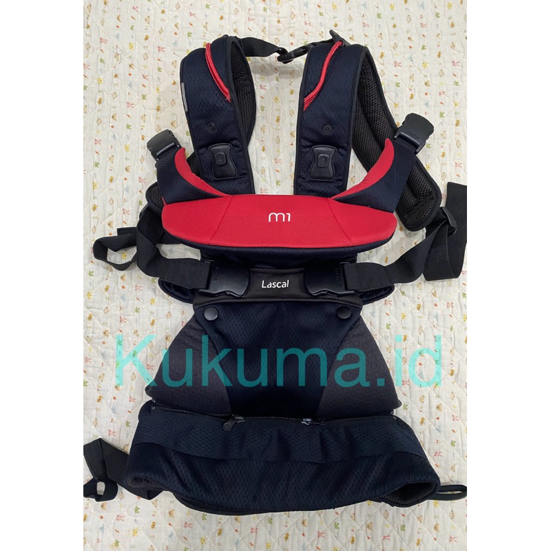 Gendongan Bayi Lascal M1 Red Premium mirip Babybjorn bisa FFO