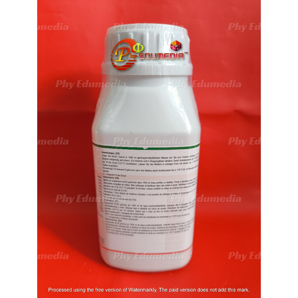 Triple Sugar Iron Agar / TSIA / Media TSIA Himedia Ecer Per 100 Gram