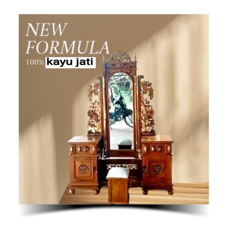 MEJA RIAS GOYANG MEJA RIAS UKIR JEPARA MEJA RIAS  UKIR KAYU JATI