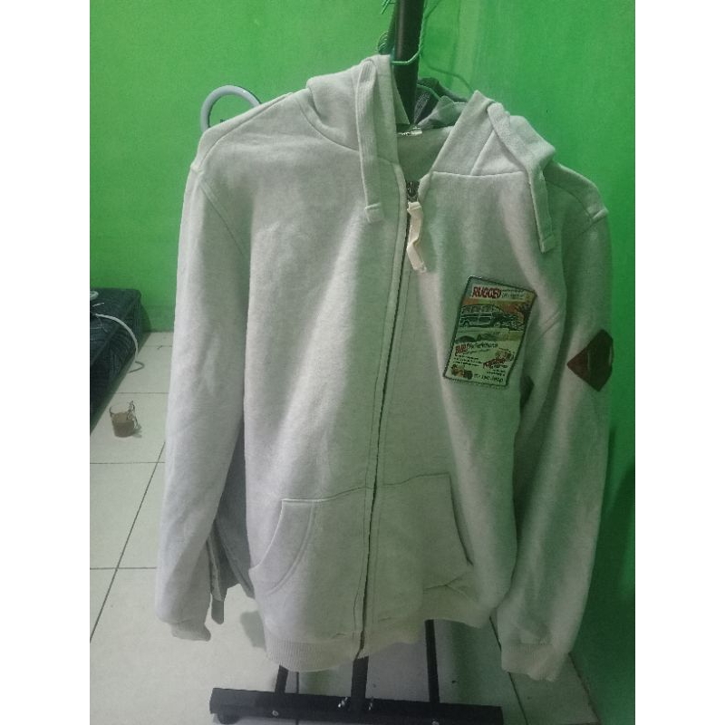 Sweater hodie Jeep bahan bulu sherpa terkeren all size pria