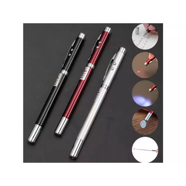 

Pulpen Multifungsi 5 in 1 Pen Laser Pointer Telescopic LED Magnetic