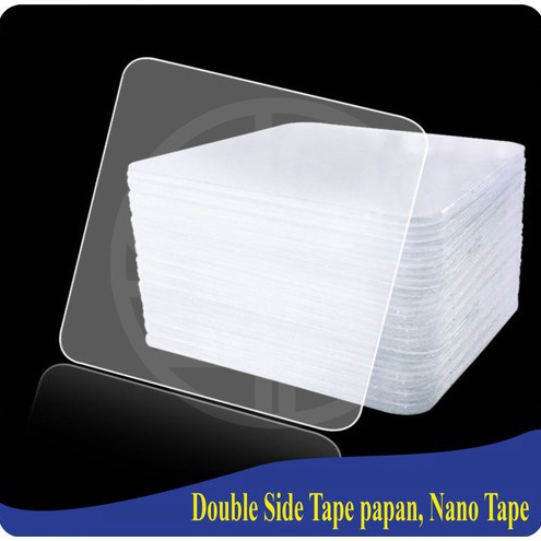 

1 Magic Tape PAPAN Double Side Tape Bening NANO TAPE Lem Super Kuat A9
