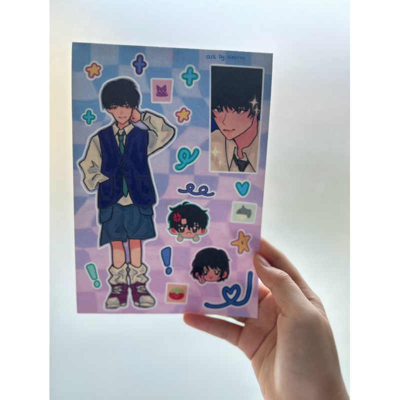 

stiker omniscient reader’s viewpoint stickers murah orv lucu y2k silly kim dokja yoo joonghyuk kdj yjh anime manhwa handmade post reverie comifuro cf