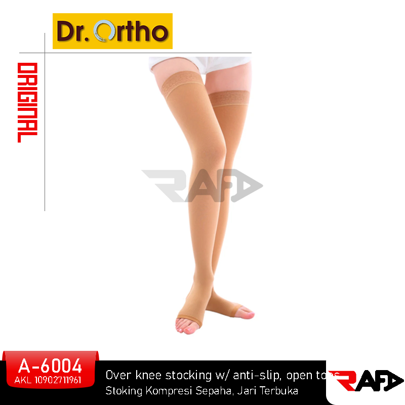 Stoking Varises Kesehatan Sepaha, Jari Terbuka Dr Ortho A-6004