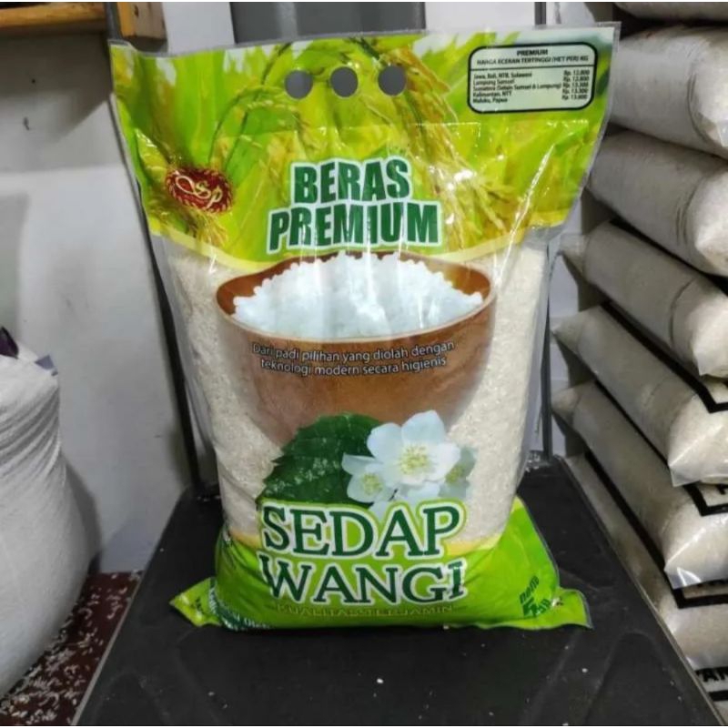 

beras sedap wangi 5kg premium original pabrik Halal.