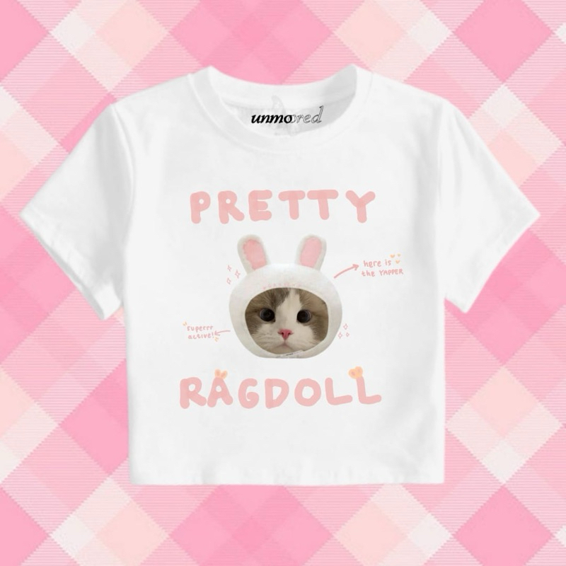 unmoored ✩ pretty ragdoll cat - crop top