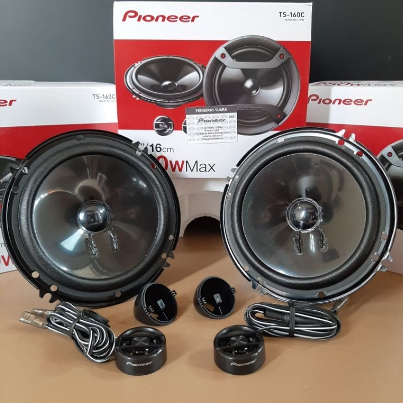 SPEAKER SPLIT PIONEER TS-160C SPEAKER COMPONENT TWO WAY SPLIT PIONEER TS 160C PIONEER TS 160 C