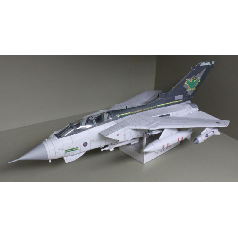 Lembaran pola papercraft pesawat tempur tornado skala 35 (3OP-A15)
