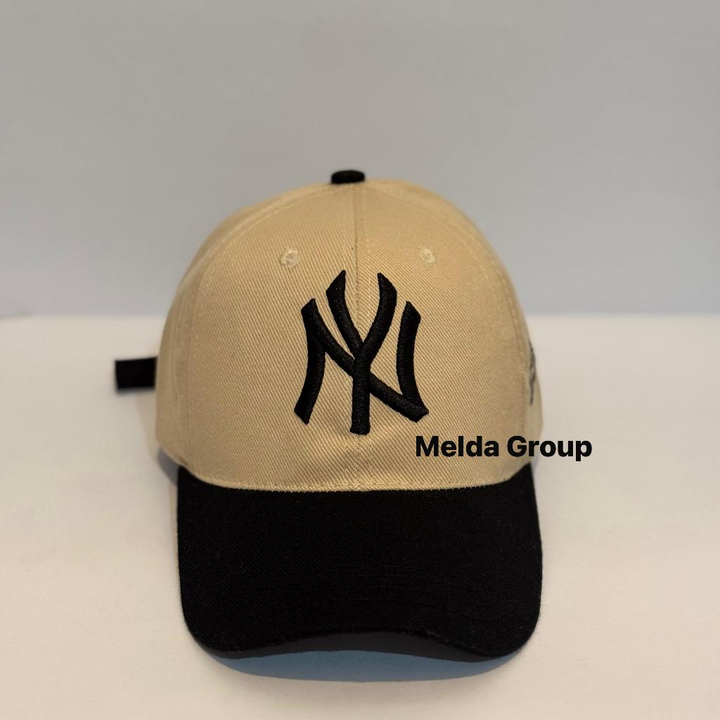 Besttopiku 04-Topi Baseball Cap NY Variabel Cream Hitam Gaya Kekinian 2024