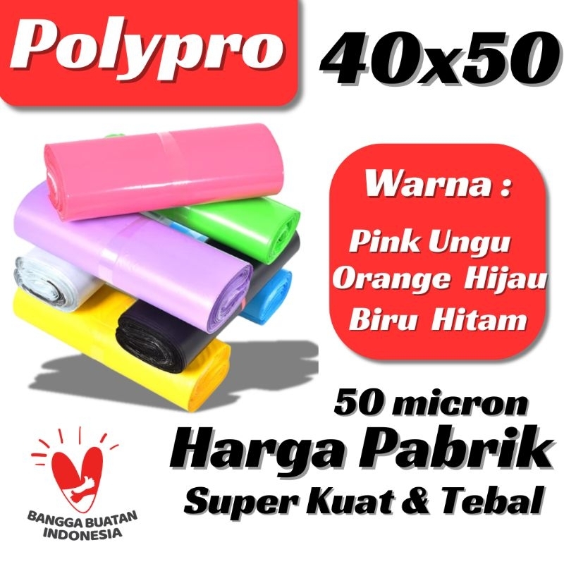 

Plastik Packing Online 40x50 / Polymailer Warna Premium / 100 Lembar