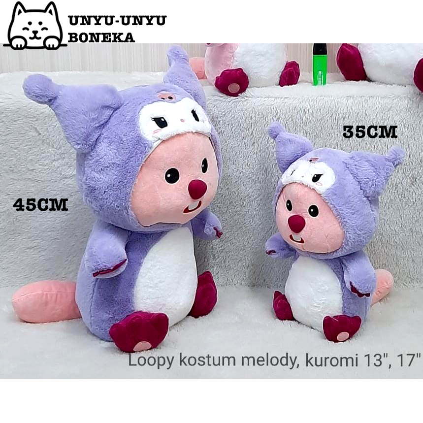boneka loopy pig kostum kuromi Boneka Import pochaco cinnamoroll pompom purin melody kuromi Plush Do