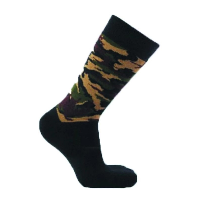 KAOS KAKI LORENG HITAM TEBAL / KAOS KAKI ARMY TENTARA TEBAL