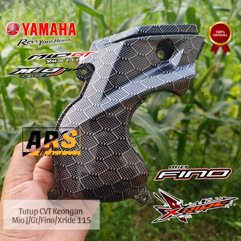 Cover Tutup CVT Mio J/Teen Soul Gt 115, Fino 115, Xride 115 Carbon WTP motif Hexagonal