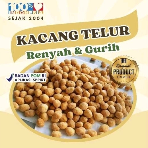 

1000gr - Kacang Telur Kacang Cemilan Makanan Ringan Renyah Gurih Kacang-kacangan COD