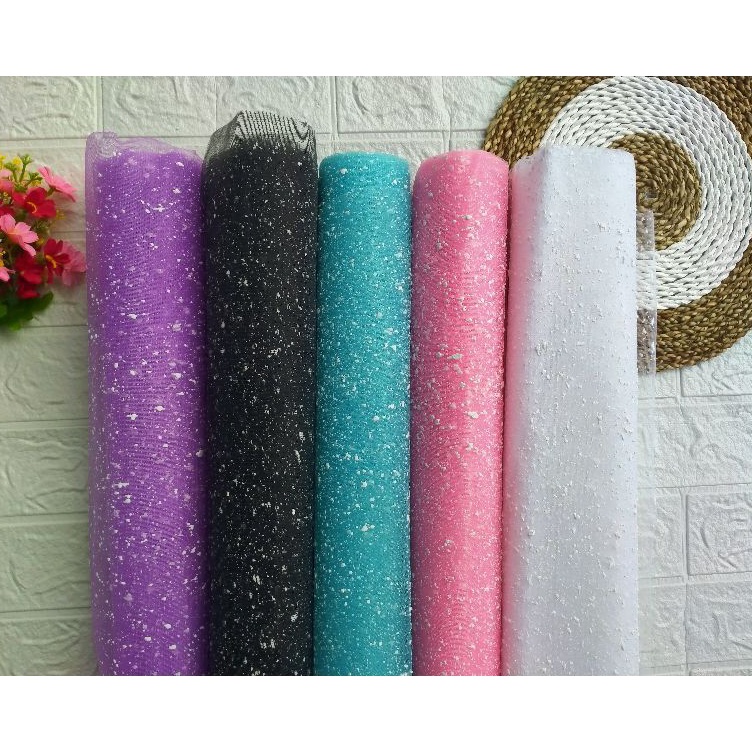 Model Menarik KERTAS BUKET SALJU  KAIN TILE SALJU FLOWER WRAPPING