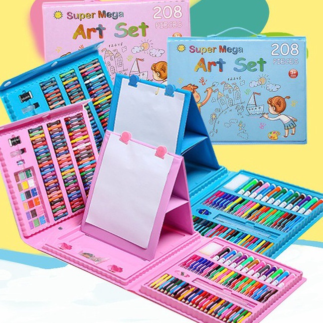 

Serba Mutu Crayon Anak Pengasah 28pcs Set Alat Menggambar Melukis Anakanak Crayon Cat Air Pensil
