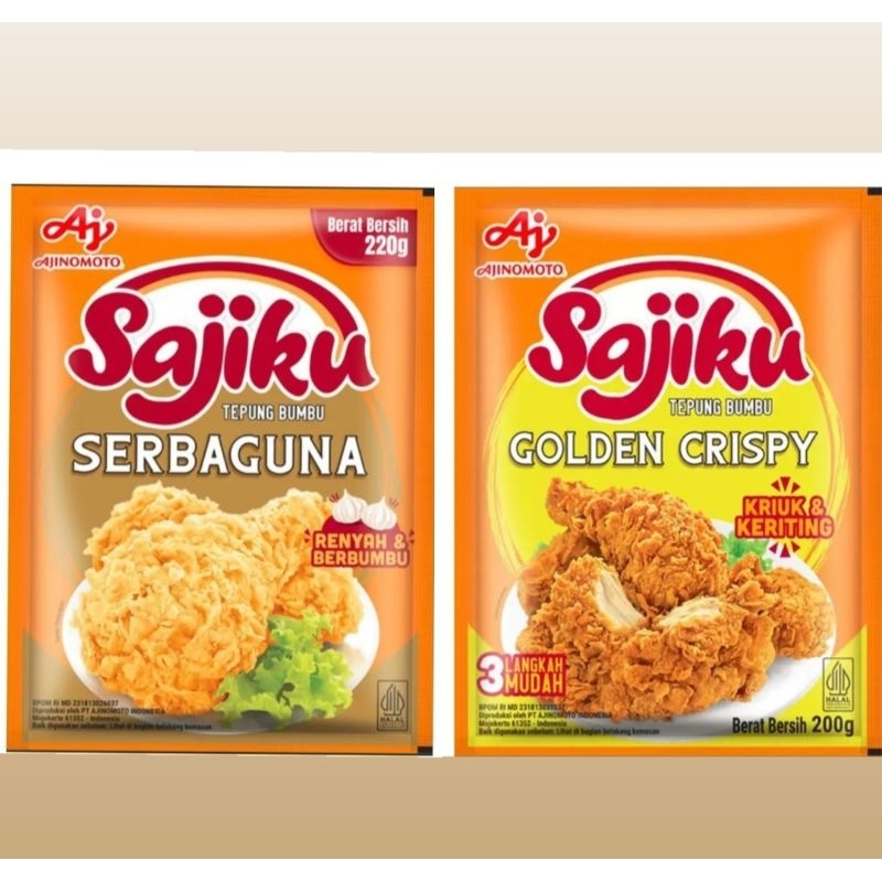 

Sajiku Tepung Bumbu Serbaguna 220g / Golden Crispy 200g