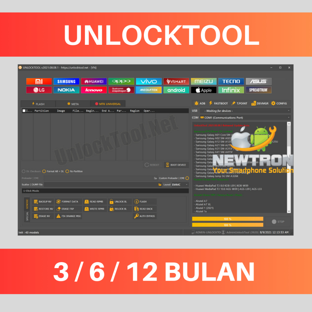 UNLOCKTOOL AKTIVASI | UNLOCK TOOL LICENSE