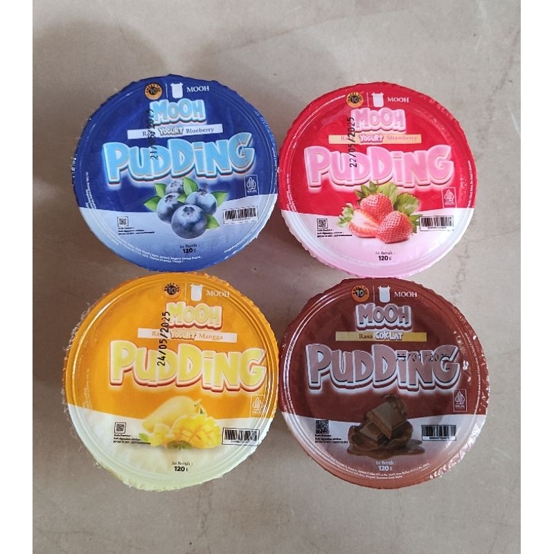 

Pudding Yogurt Coklat, Strawberry, Blueberry, Mangga 120g