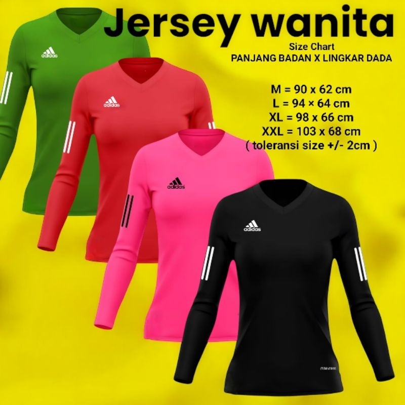 Baju Jersey Wanita Lengan Panjang Baju senam baju running atasan wanita