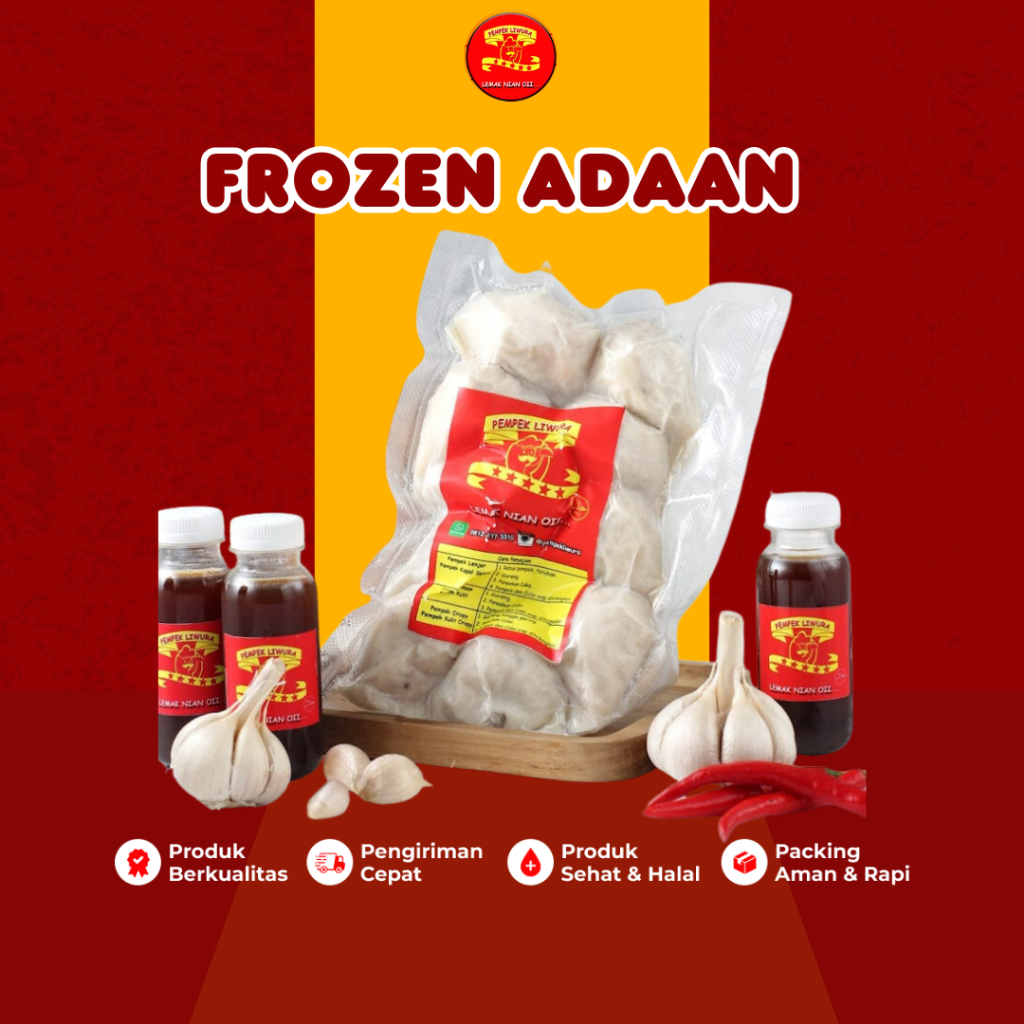 

Pempek Palembang Liwura Empek Empek Adaan Frozen Food Isi 10 Pcs Cuko 500 Ml Homemade Tanpa Pengawet