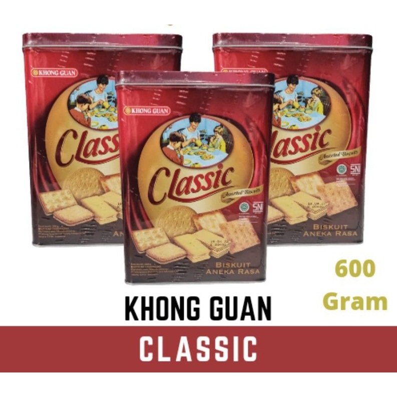 

Khong Guan Classic 600gr (Kaleng Besar)