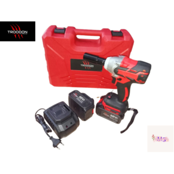 BOR CORDLESS IMPACT WRENCH BRUSHLESS 68 V 2 BATERAI + AKSESORIS