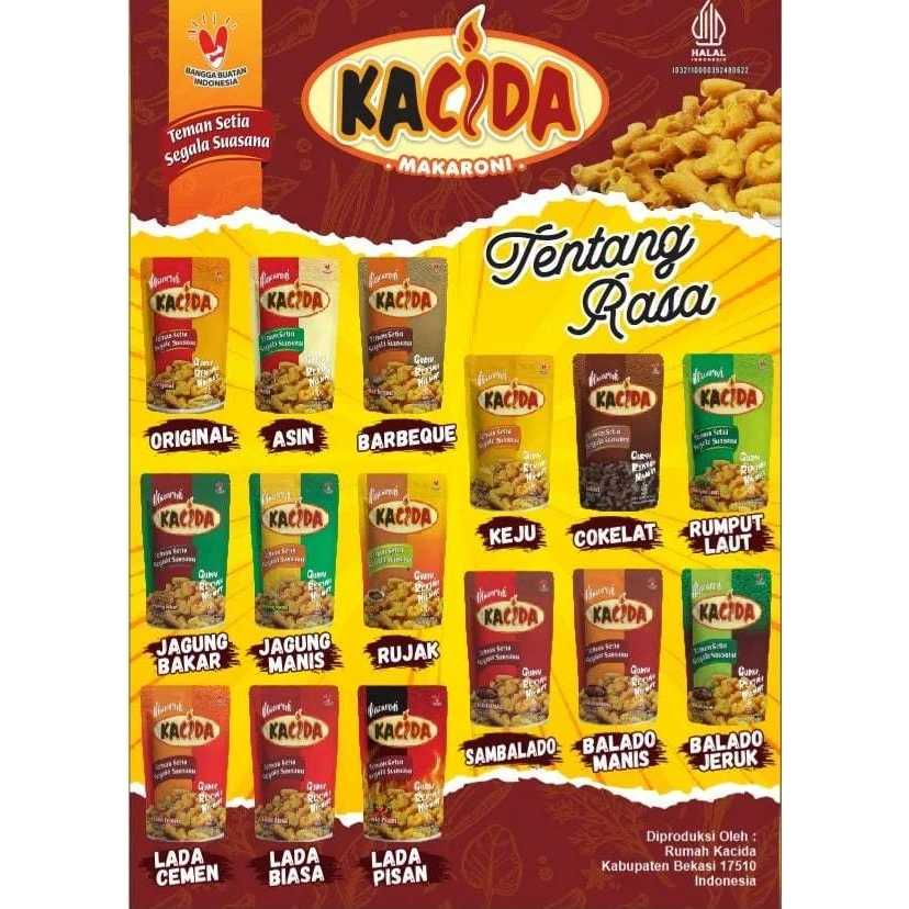 

Makaroni Kacida Aneka Rasa 100 Gram