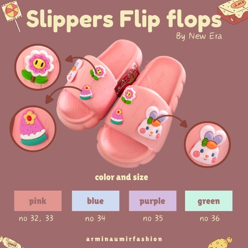 Sandal Slop Anak Korean style by New Era