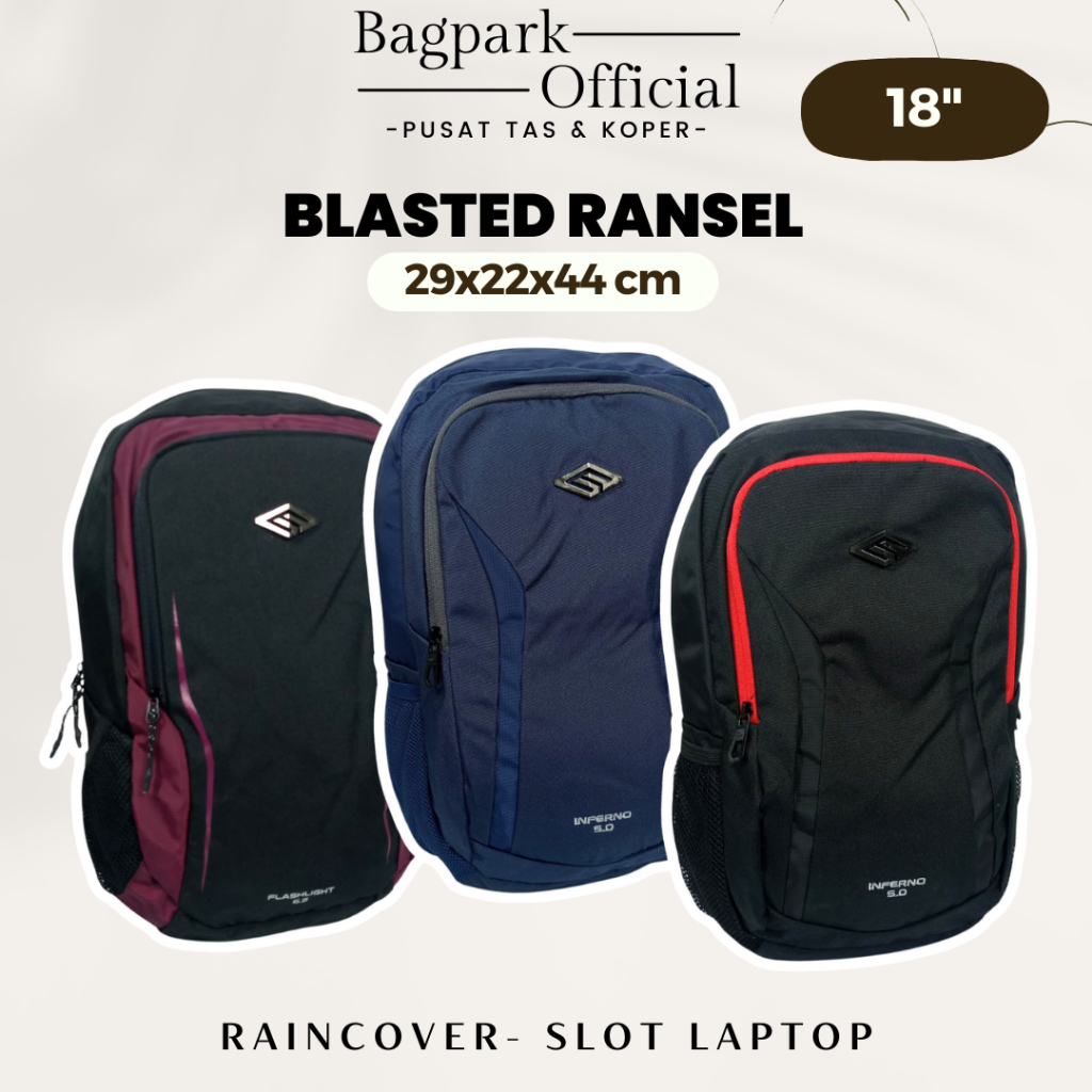 Tas Ransel Pria Blasted Tas Backpack Laptop Original Motif Simple Tas Kerja Tas Kuliah Tas Sekolah R