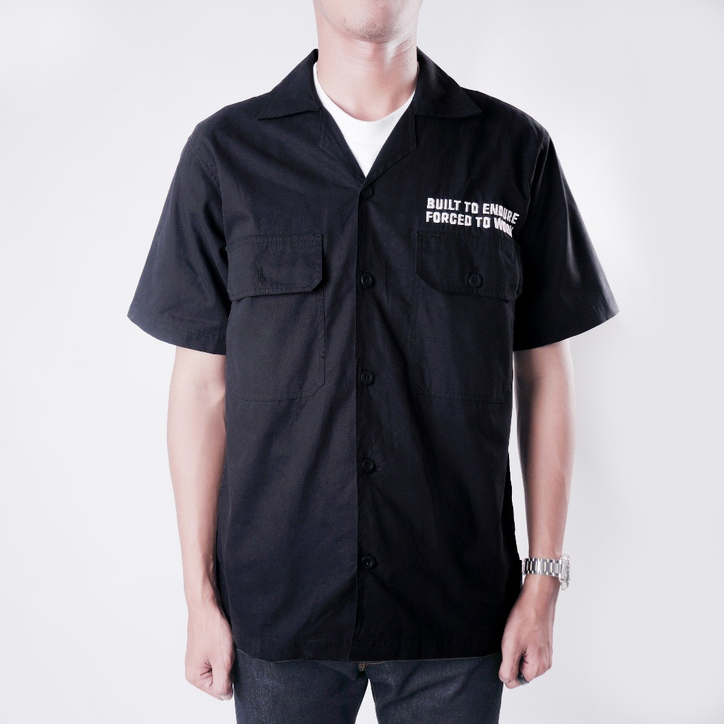 EARTHY GENOVA - VALORVILLE BLACK WORK SHIRT