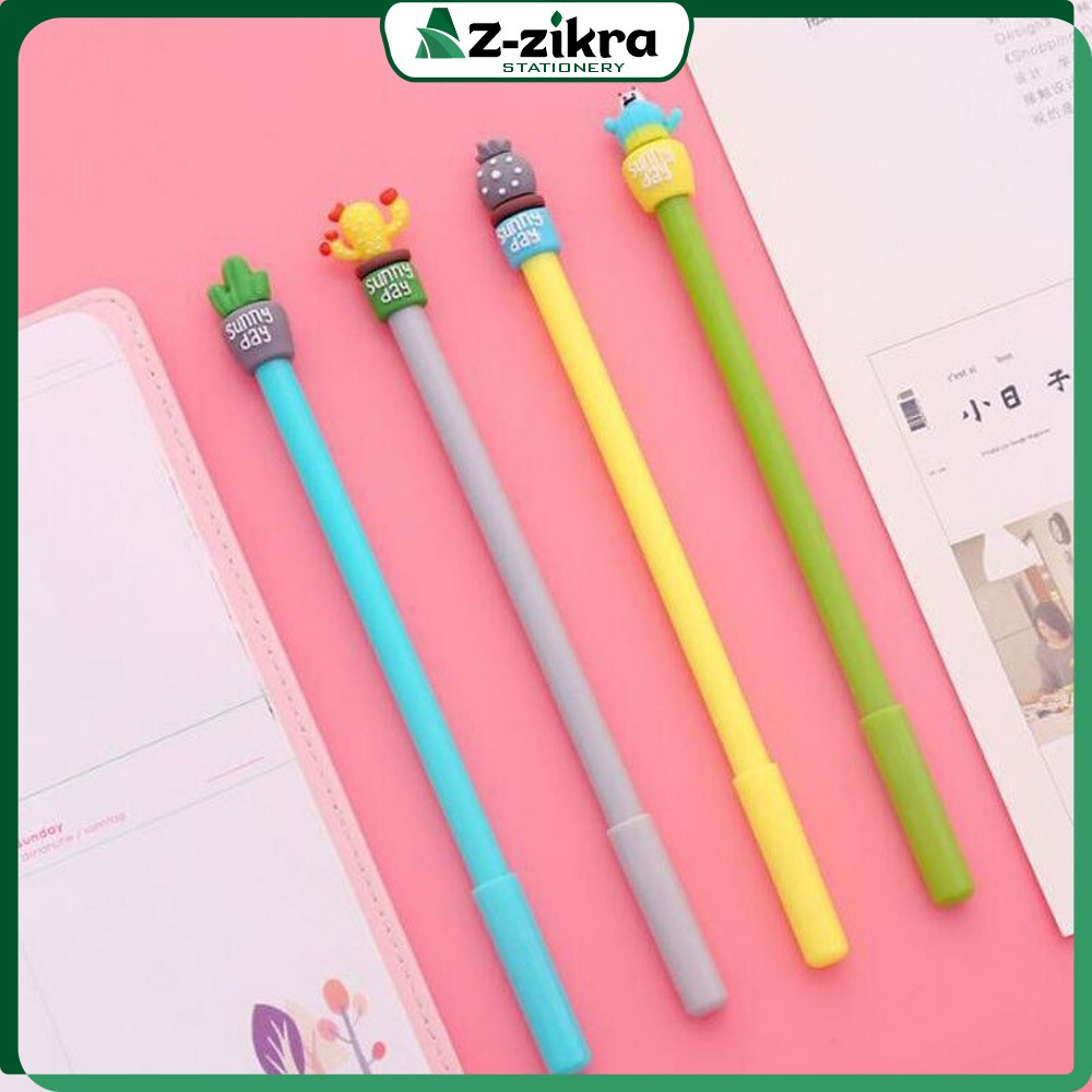 

Pulpen Lucu Unik Bentuk Pot Kaktus / Pulpen Gel Karakter Kaktus / Pena Kaktus / Bolpen Gel Az Zikra Stationery A16