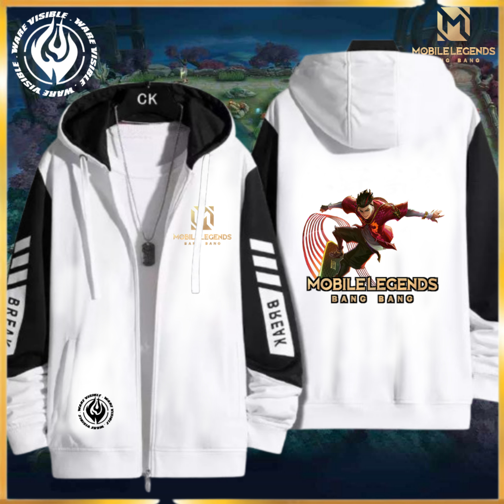 WareVisible Jacket Hoodie ZIPPER CHOU STUN Oversize Korean Style Unisex Premium FLEECE