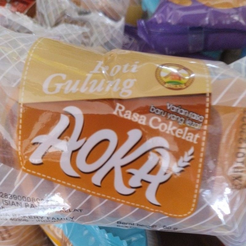 

roti aoka gulung roti berisi slai rasa coklat keju 60gr