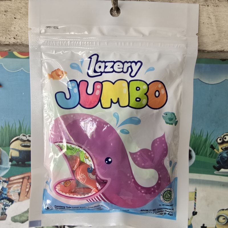 

Lazery jumbo permen rasa buah empuk permen lazery 60gr