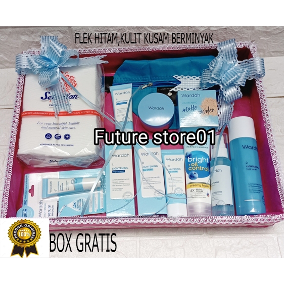 Paket Seserahan Nikah Wardah 1 set Lengkap / COD Parcel kosmetik hadiah