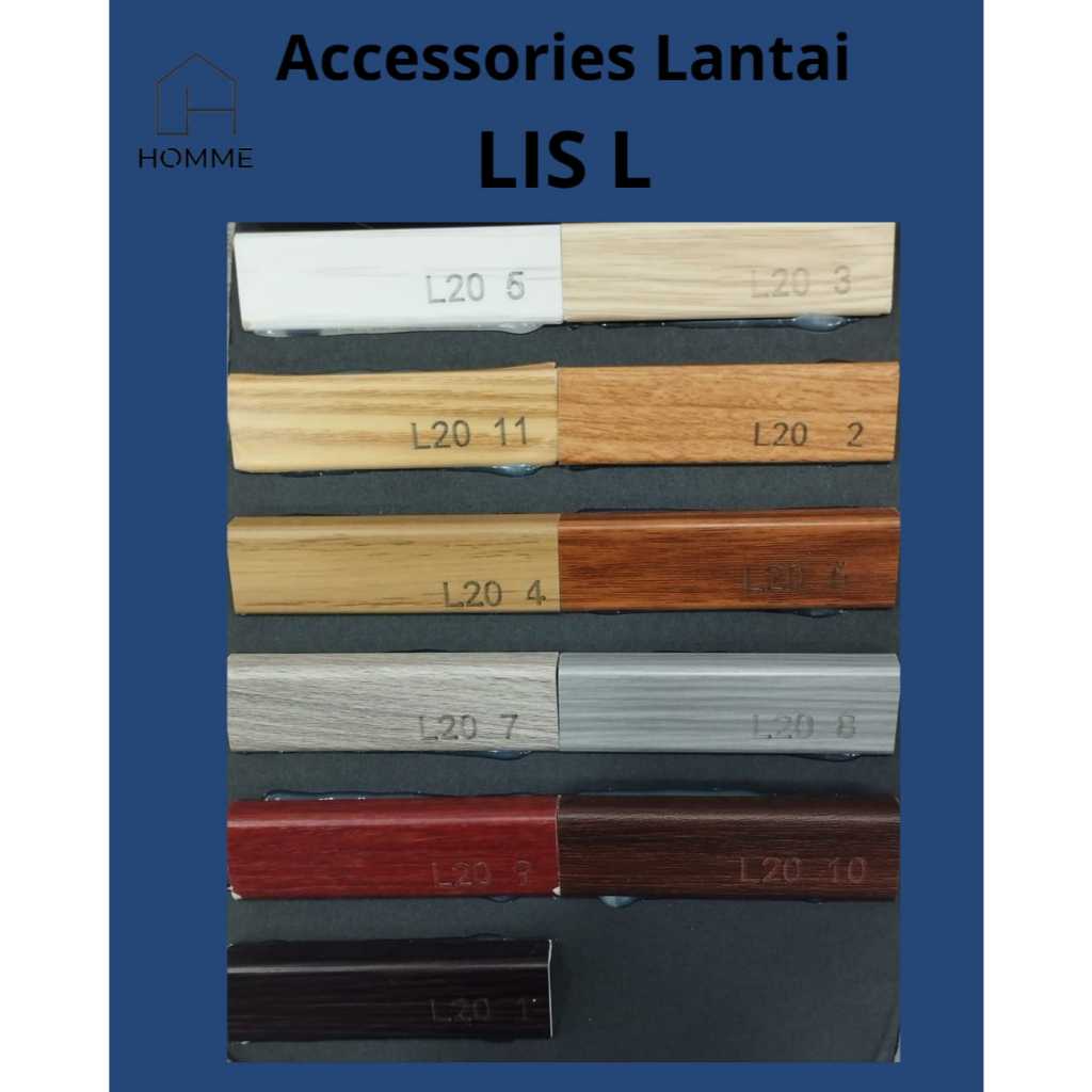 Lis L - Lis siku - Lis penutup PVC- Lis L Vinyl /Parkit /SPC - Ending PVC